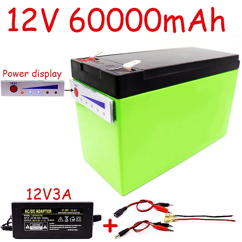 Литиевый аккумулятор 12 V6 0 Ач с зарядным устройством | Электроника