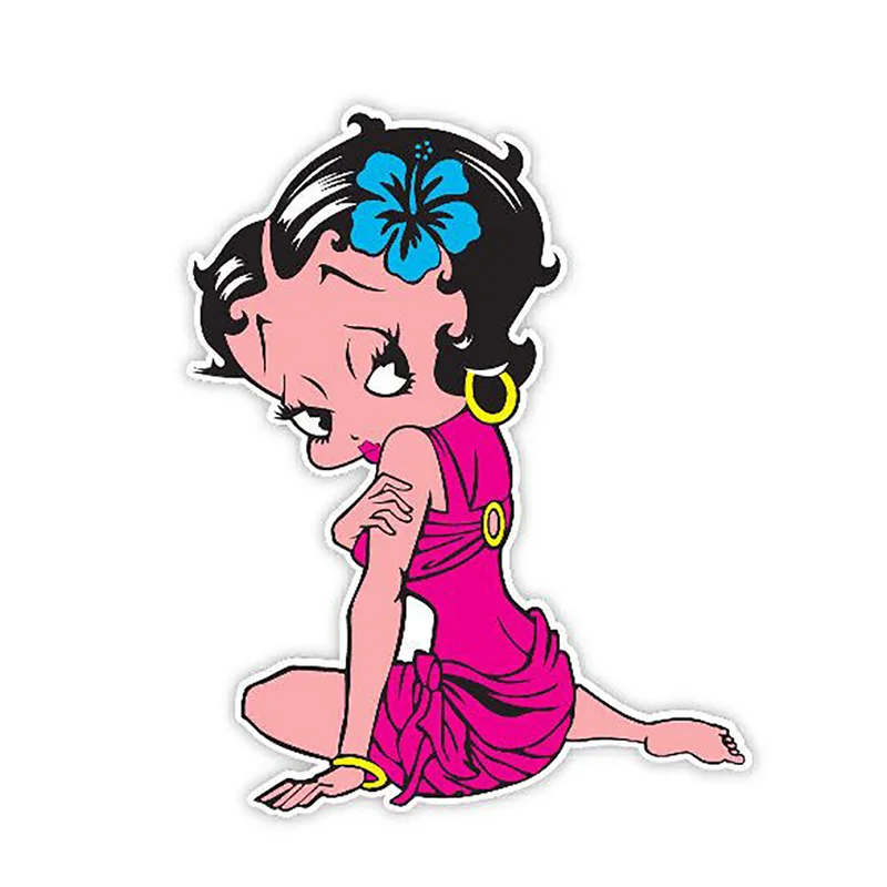 Автомобильные наклейки и Переводные картинки Betty Boop очаровательные синие