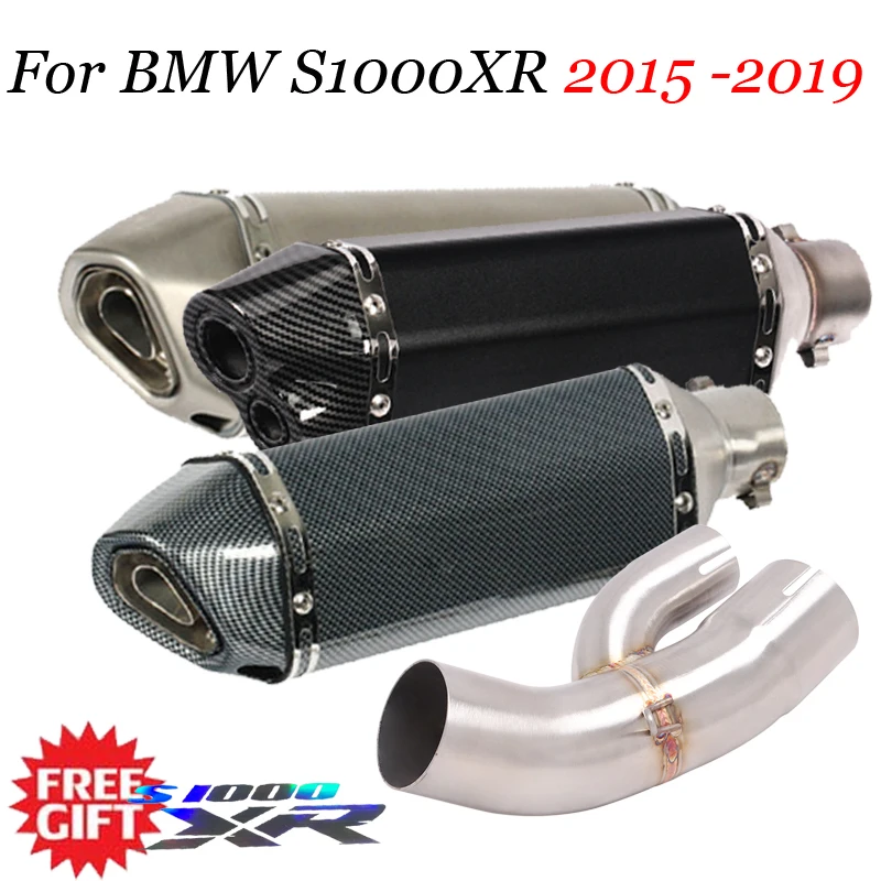 

Motorcycle Exhaust Modified Escape Muffler Stainless Steel Middle Connecting Link Pipe For BMW S1000RR S1000XR S1000R 2015- 2019