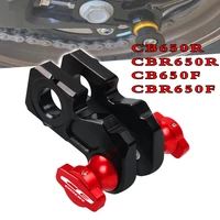 new for honda cb650r cb650f cbr650r cbr650f 2014 2021 motorcycle accessories cnc aluminum rear wheel axle stand pick up hook set