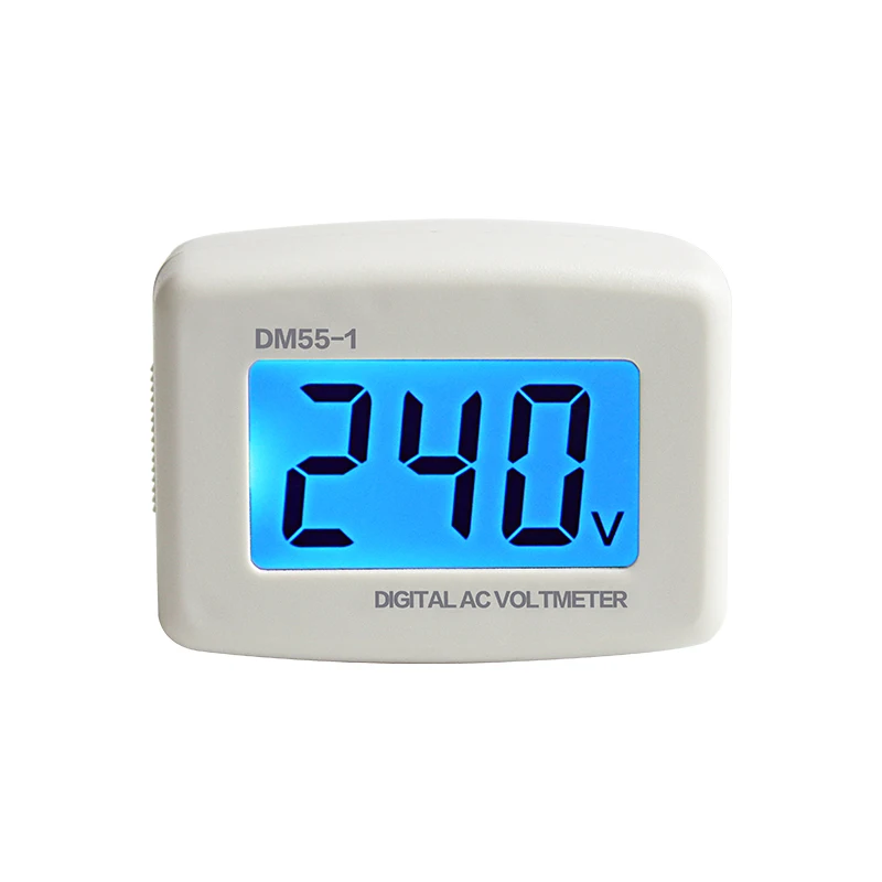 1PCS Digital AC Voltmeter AC80V 300V Electric Voltage Pen Tester LCD Display DM55 1 US/EU Plug type Volt Meter|Измерители