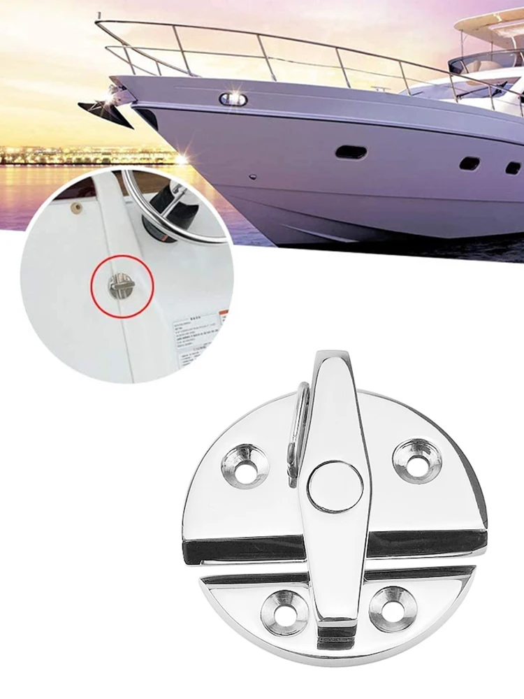 

Marine Grade Stainless Steel 316 Boat Door Cabinet Hatch Round Turn Button Twist Catch Latch Marine Hardware Accessories 2PCS