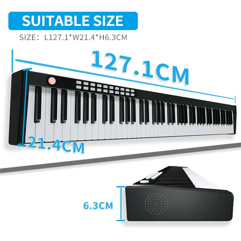 

BORA BX-1A 88 Keys Electronic Organ Electric Piano Standard Keyboard LED Keys Smart Electronic Piano Organ Musical Instrument