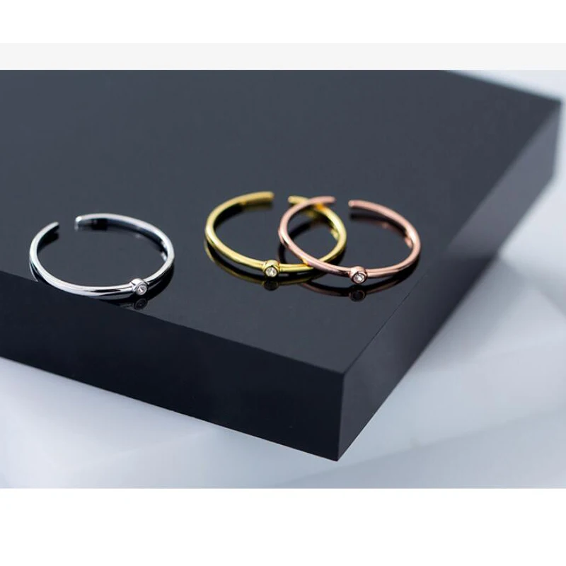 Женское Открытое кольцо ElfoPlataSi розовое золото из чистого серебра 925 пробы