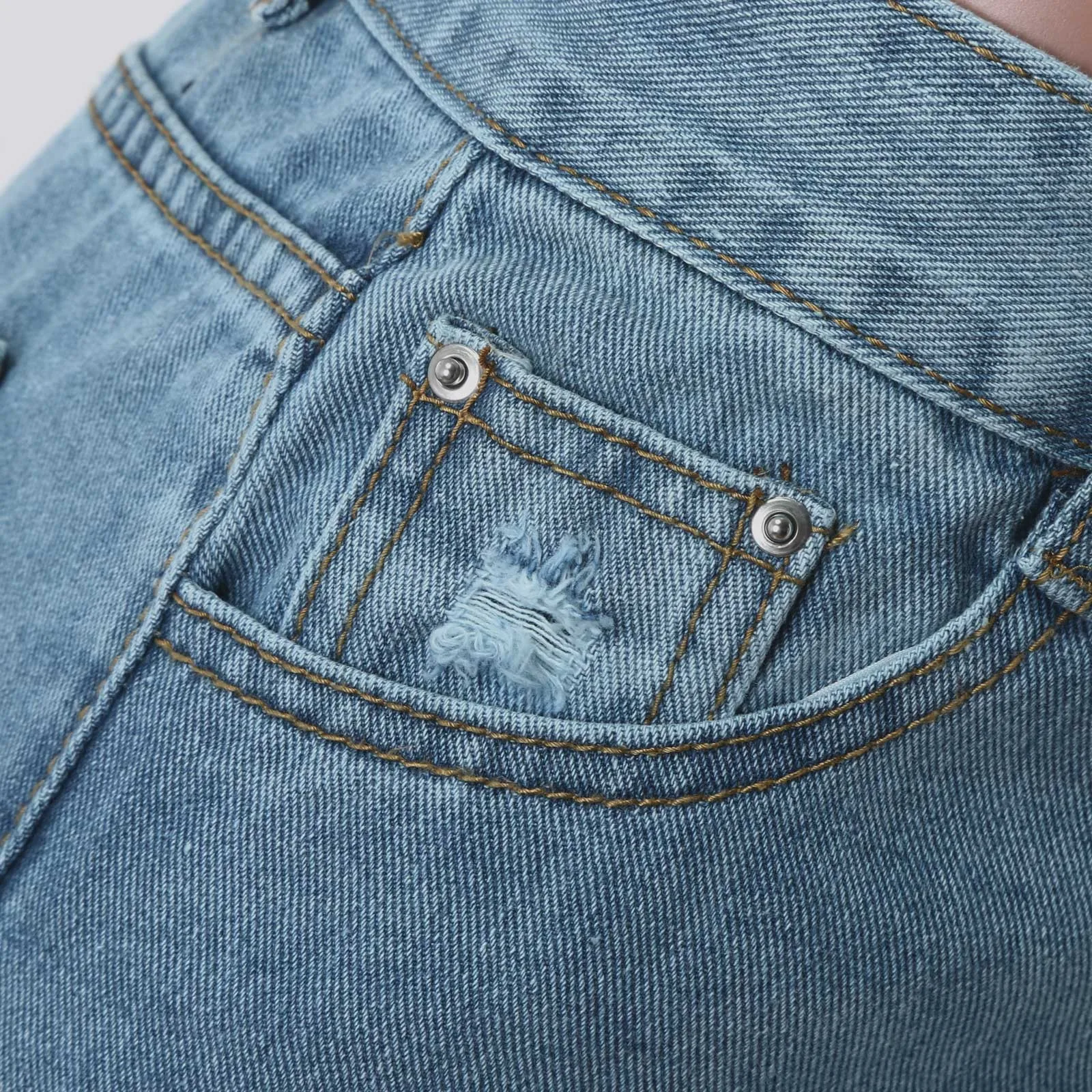 

Fashion Jeans Women Gradient Slim Ripped Hole Zipper Pants y2k Summer Casual Ladies Mid Waist Pocket Denim Trousers 2021 New