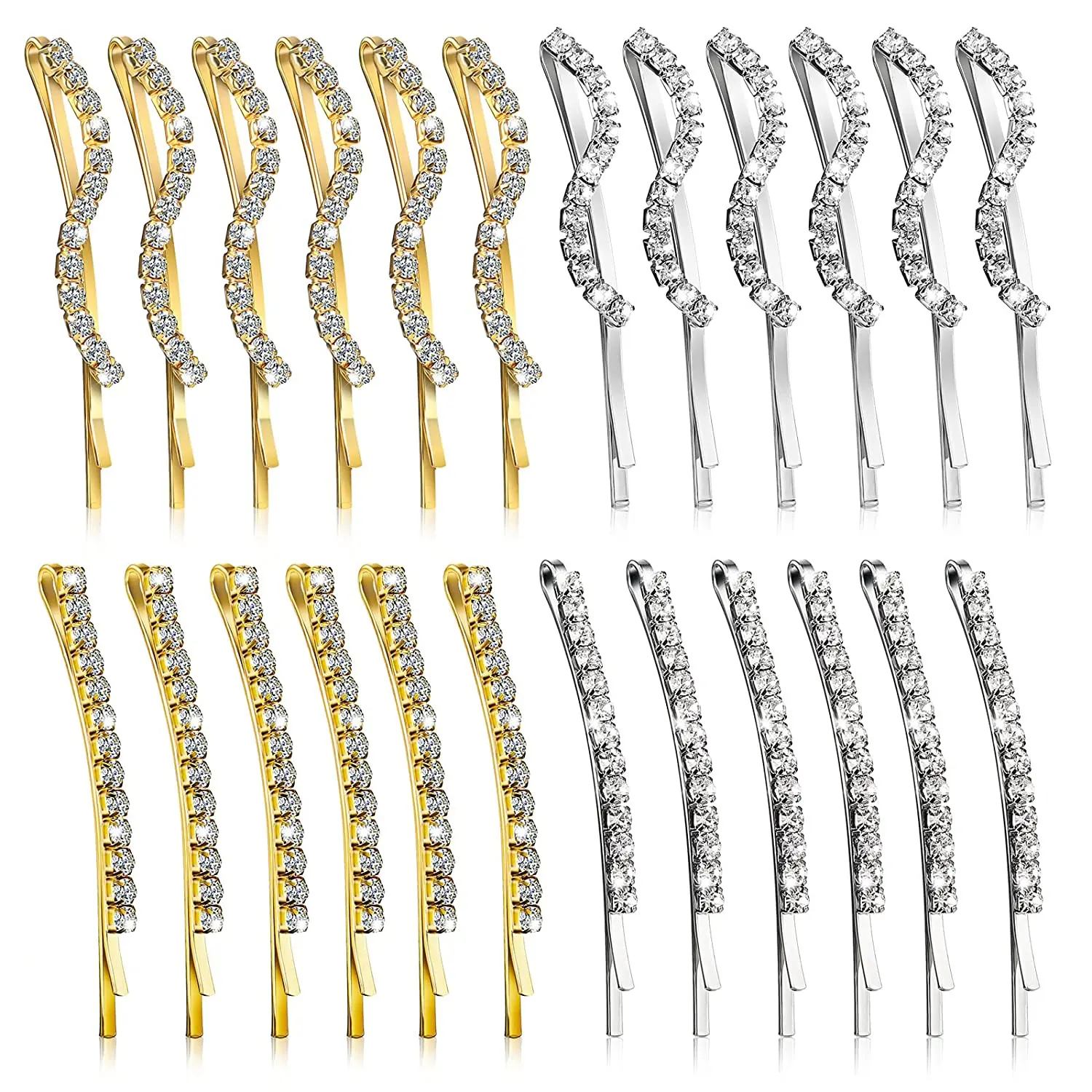 12 шт. Стразы заколки-невидимки кристаллы заколки для волос алмазная заколка для волос сверкающие аксессуары для женщин и девочек