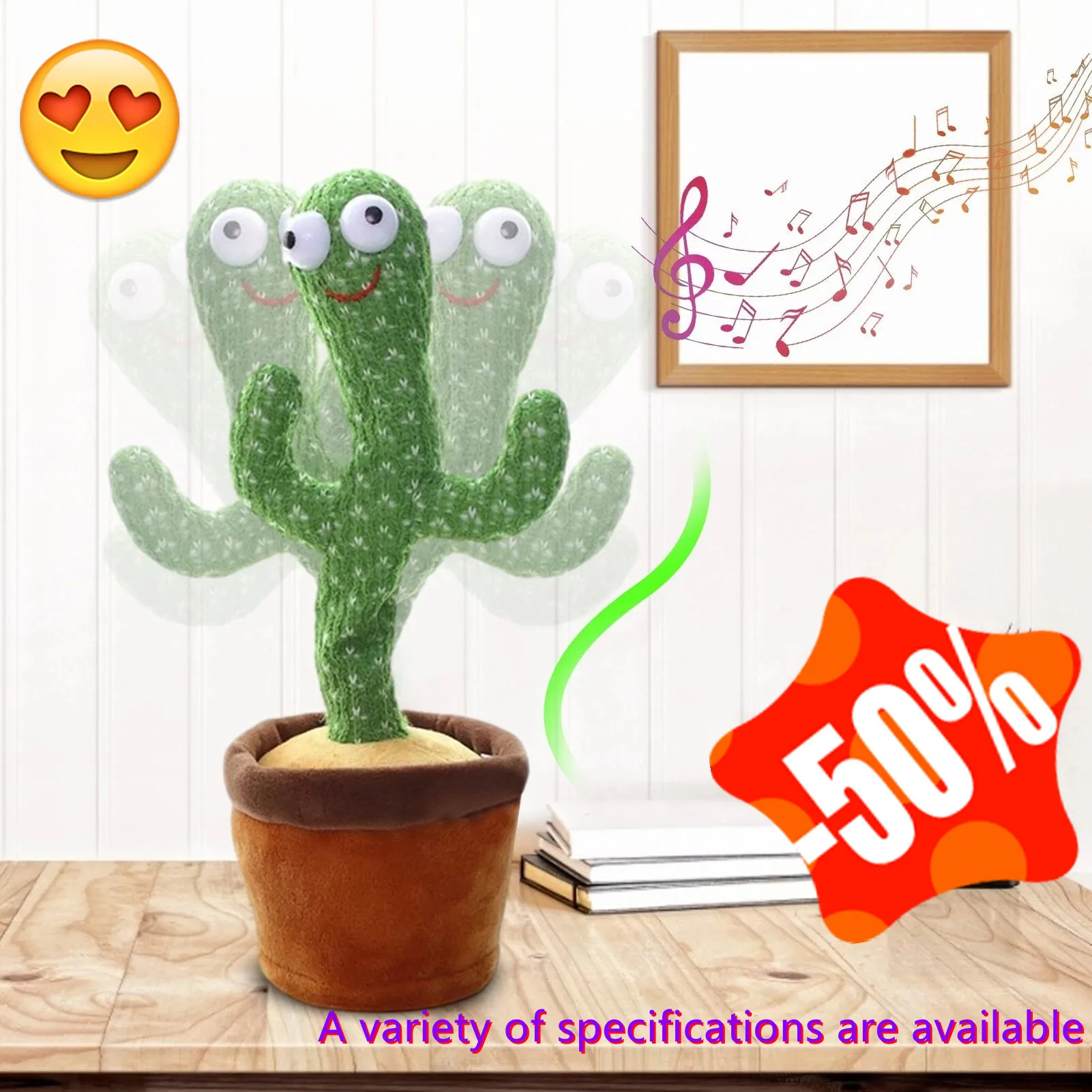 

Bluetooth Plush Dancing Cactus Toy Electronic Swing Dance Toy Recording Playback Function Dancing Cactus Family Decoration Gift