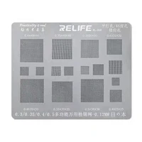 relife rl 044 multi purpose bga stencil 0 30 350 40 5parallel45 degress hole 0 12mm direct heat template solder rework net