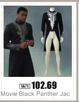 Фильм Черная пантера куртка, костюм для косплея пальто супергероя T'Challa Черная куртка Хэллоуин необычная одежда Карнавальный костюм для взрослых мужчин