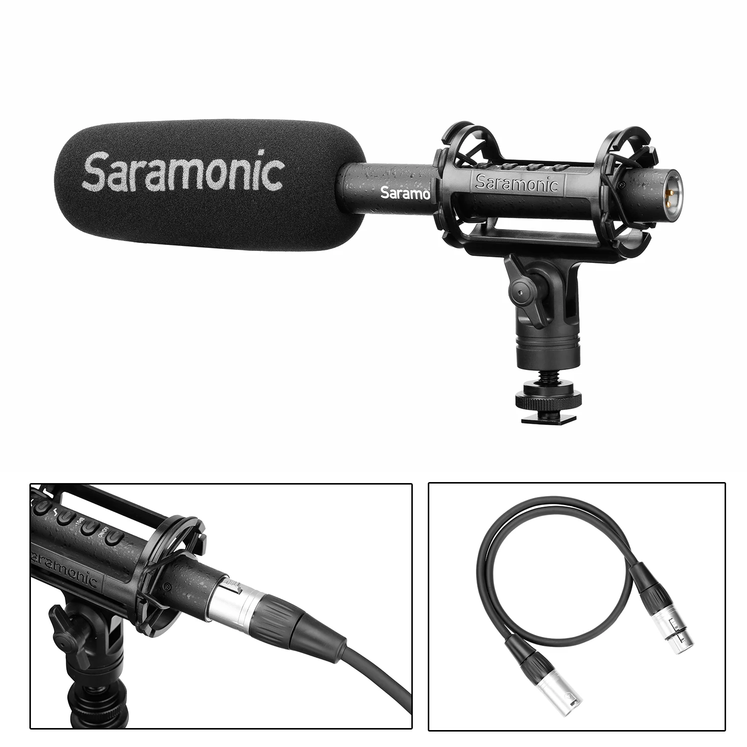 Кардиоидный конденсаторный микрофон Saramonic SoundBird T3/T3L для киносъемки ENG запись