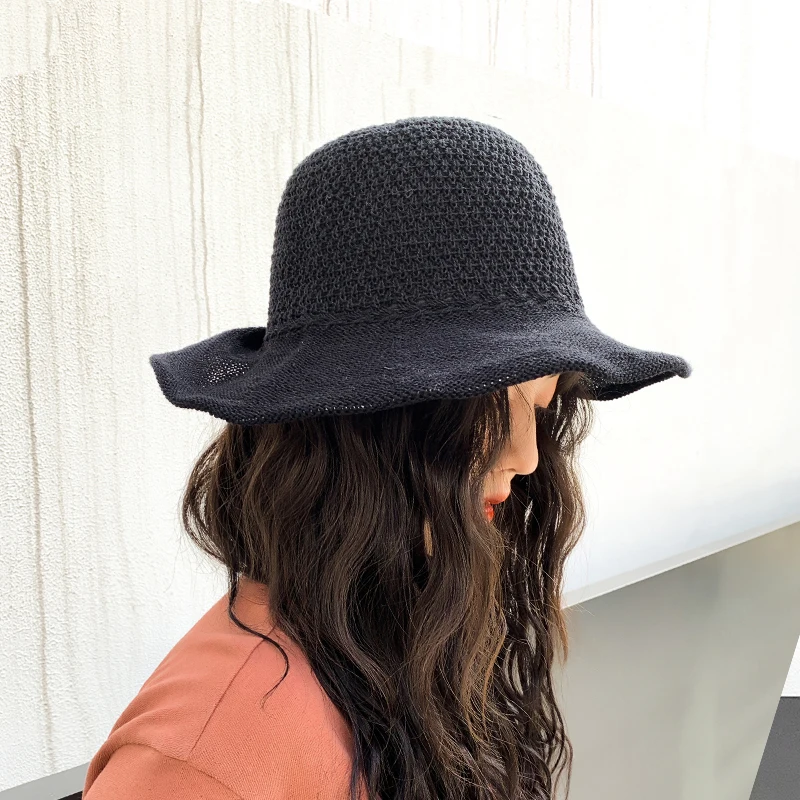 Летние шляпы от солнца Женская мода Девушка соломенная лента для пляжная шляпа с