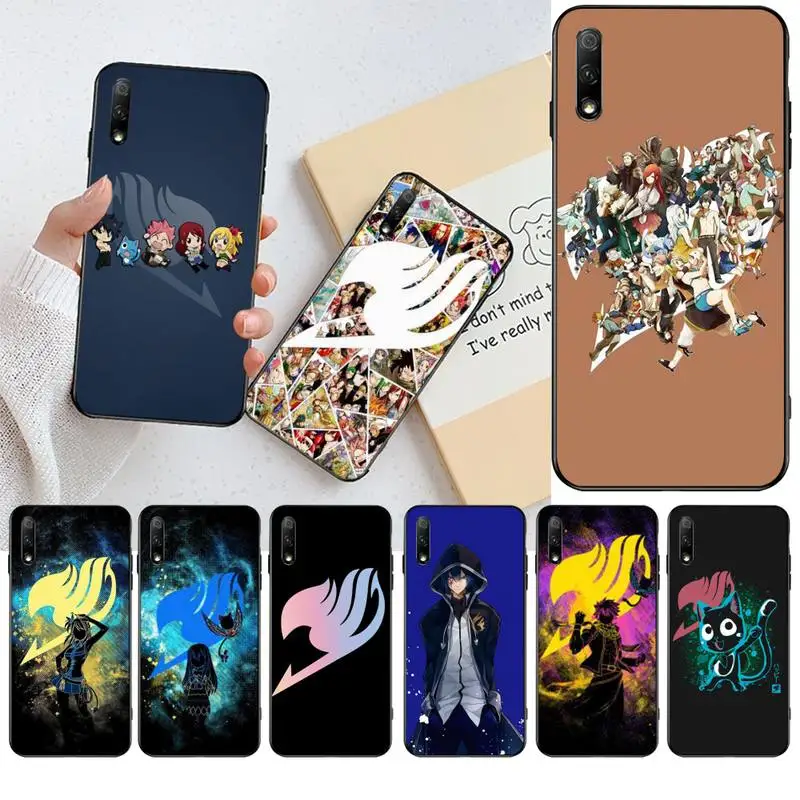 HPCHCJHM Феи хвост черный ТПУ мягкий чехол для телефона Huawei Honor 20 10 9 8 8x 8c 9x 7c 7a Lite view pro |