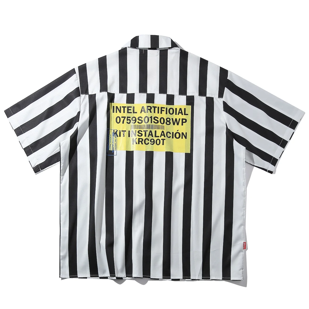 Мужская винтажная Повседневная рубашка в полоску летняя пляжная стиле Харадзюку