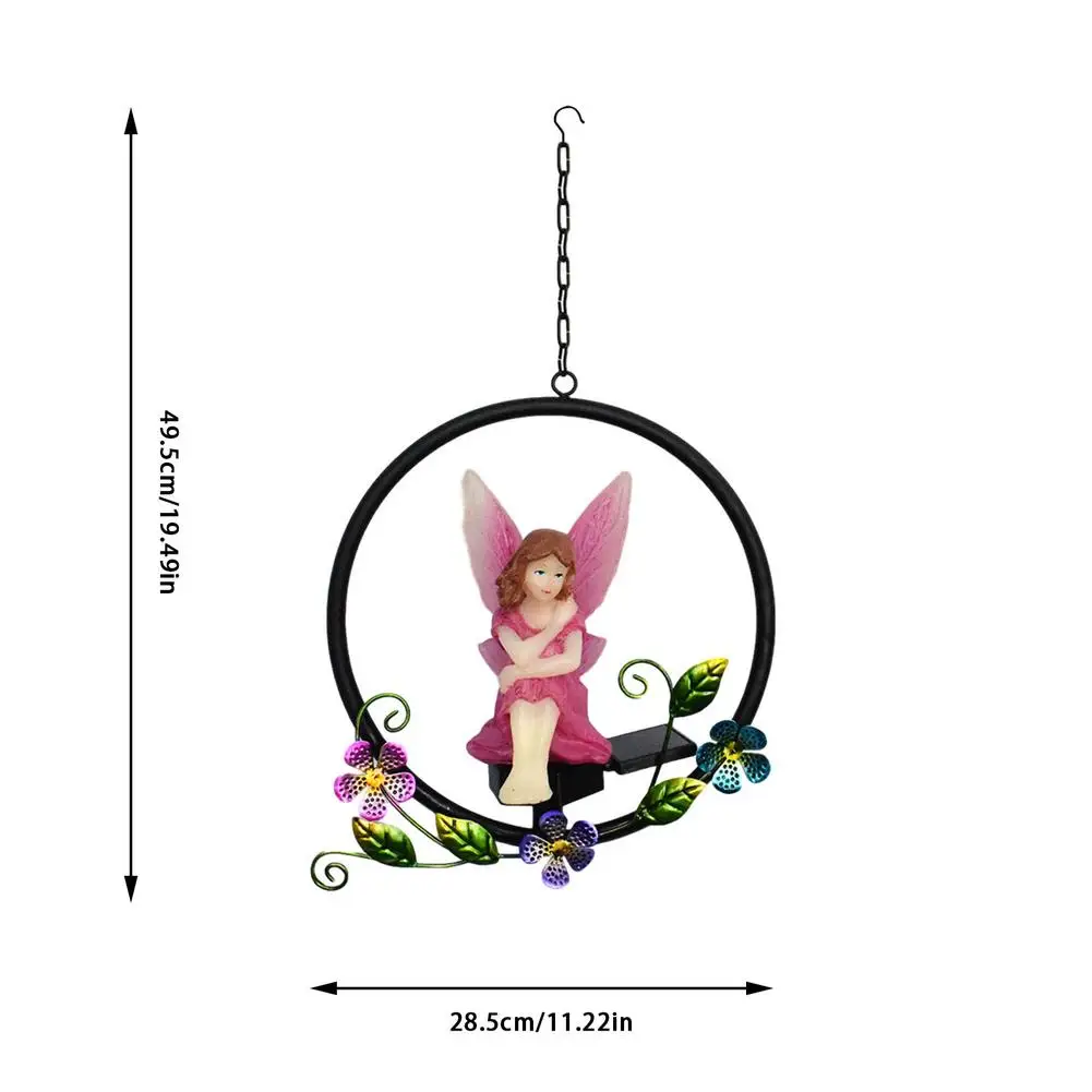 

Garden Decoration Resin Parrot Hanging Wind Chime Lamp Solar LED Sensor Light Garden Landscape Lawn Lamp