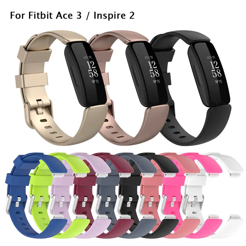 Мягкий силиконовый ремешок для часов Fitbit Ace 2 3/Inspire HR/Inspire браслета аксессуары