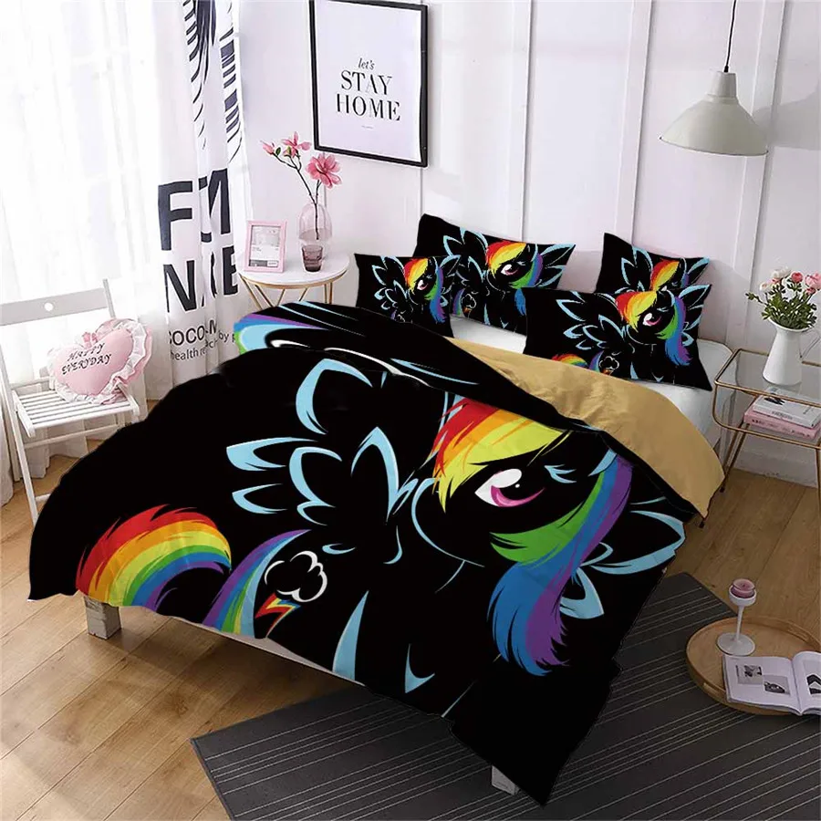 HELENGILI 3D Постельное белье с принтом лошади постельное Bedcloth Наволочка на подушку