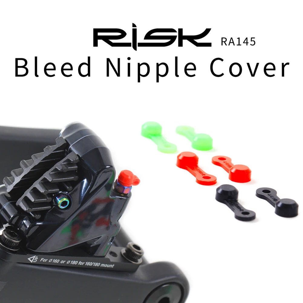 

10pcs RISK Bicycle Bleed Nipple Screw Cap Hydraulic Disc Brake Dust Cover Disc Brake Bleeder Rubber Caps MTB Bike Accessories