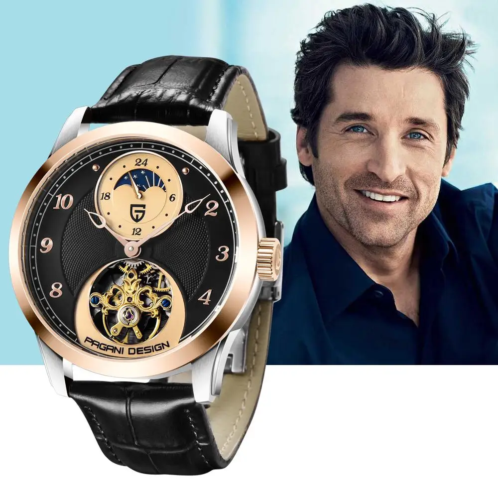 PAGANI 2019 мужские часы механические турбийон наручные s лучший бренд класса люкс