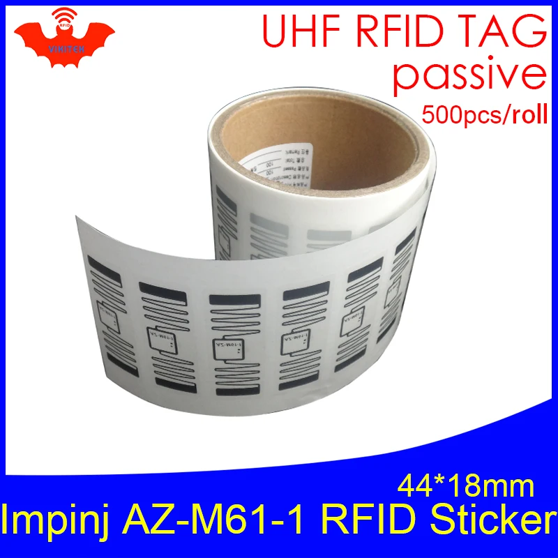 RFID tag UHF sticker Impinj M61-1 EPC6C wet inlay 915mhz868mhz MR6-P 500pcs free shipping long range adhesive passive RFID label