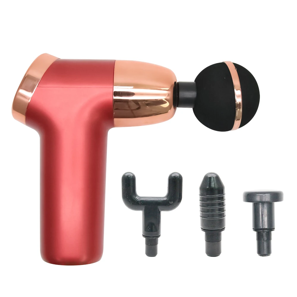 

USB Mini Electric Massage Gun Portable Gym Fitness Equipment Muscle Relaxation Body Deep Tissue Massager Pain Relief Fascia Gun