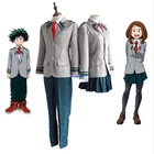 Школьная форма моя геройская Академия боку нет героев Академия мидория изуку урарака очако лемильон ХАДО нейджеры парики Косплей Костюм