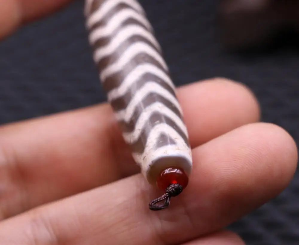 Волшебная сила Тибетский Старый Агат много слоев воды волна тигр зуб бусины дзи