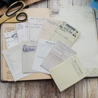 30pcs old handwritten document design paper creative craft paper background scrapbooking gift use