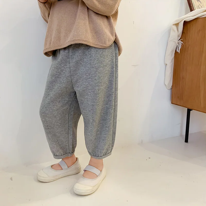 

Bear Leader Spring Summer Pants For Girls New Fashion Baby Kids Korean Style Solid Clothing Children Active Loose Capris 1-6Y