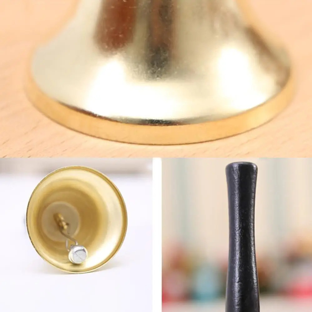 Ручной звонок металлический Рождественский колокольчик Санты Колокольчик для