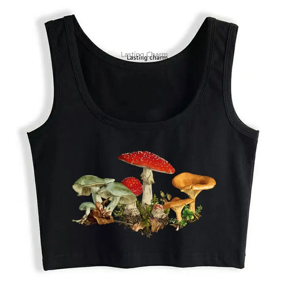 Топ женский спортивный без рукавов в стиле Харадзюку |