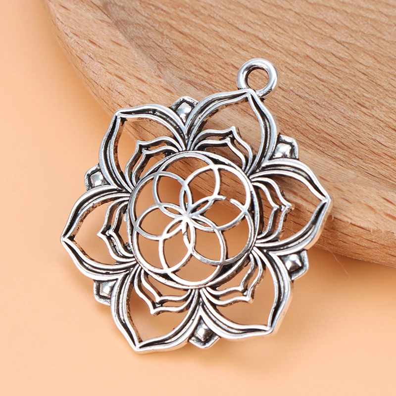 ZXZ 5 шт большой цветок жизни Подвески для ювелирных изделий делая результаты
