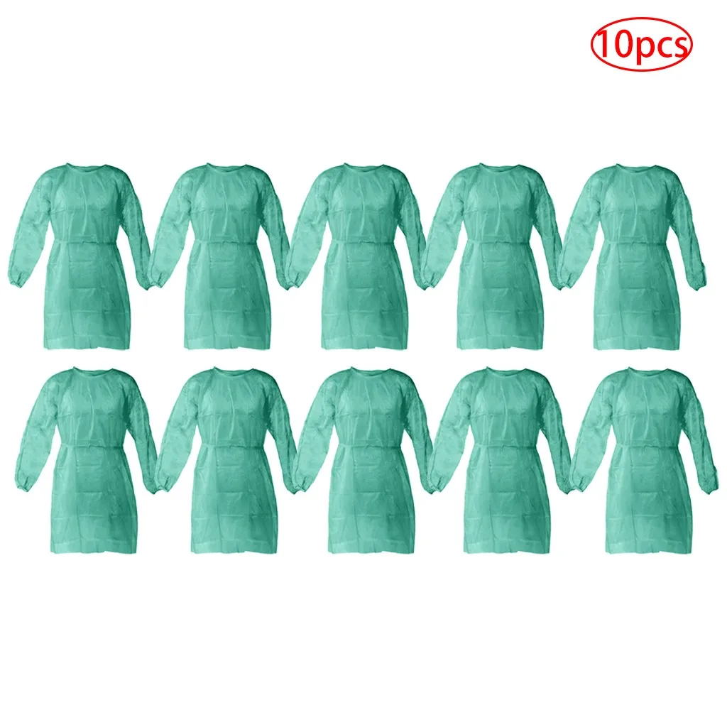 

5/10PCS Disposable Protective Isolation Clothing Anti-Spitting And Anti-Oil Stain Nursin Protection Suit traje proteccion J80