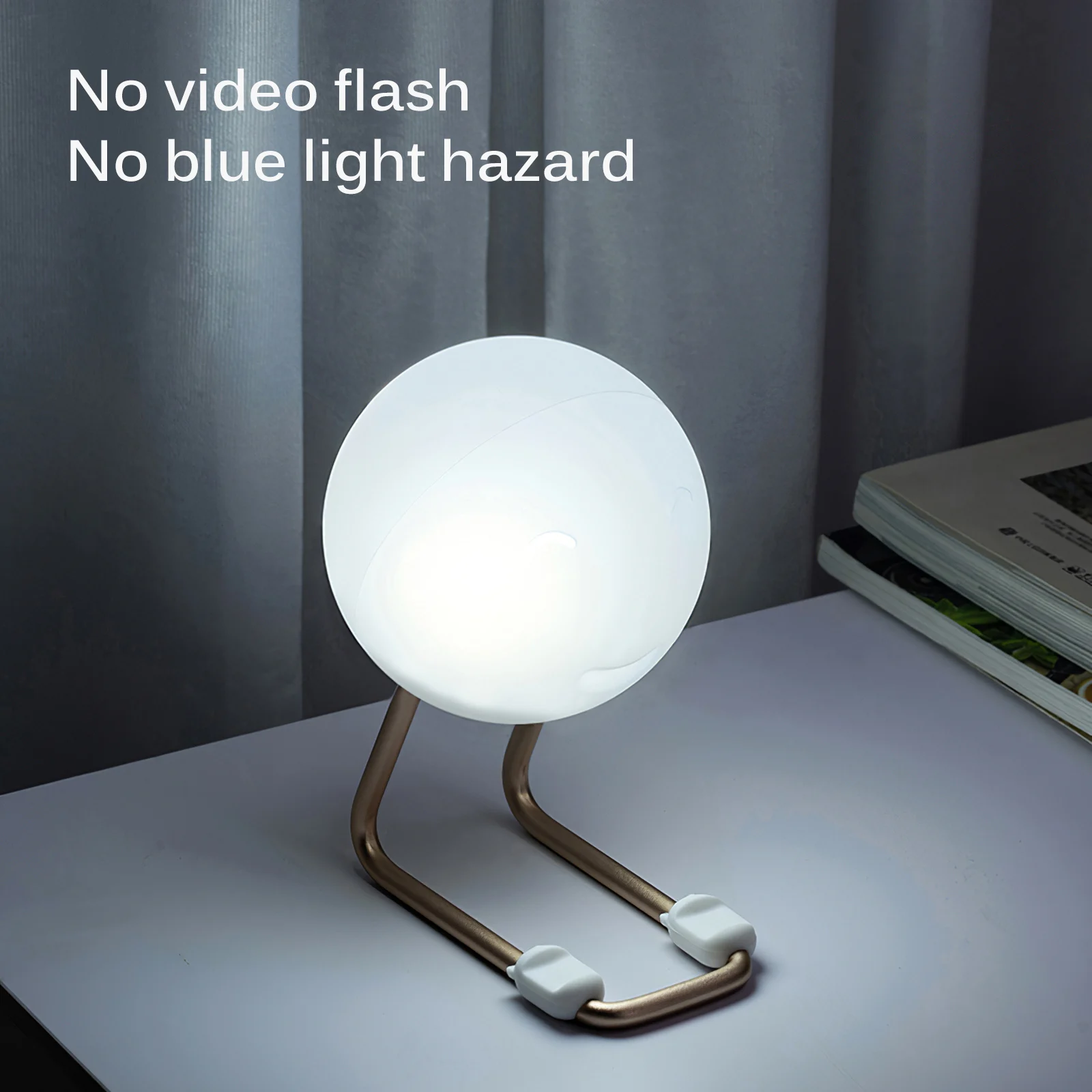 

Ночник с круглым шаром, Регулируемый силиконовый прикроватный светильник, светодиодный светильник в виде Луны для крыльца, кухни, гостиной,...