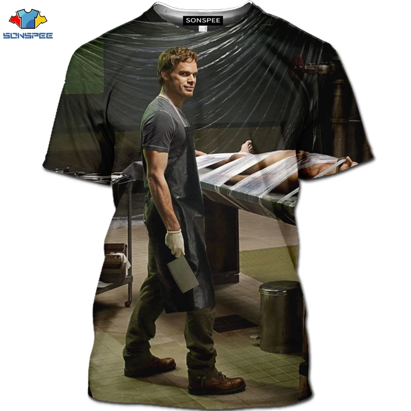 Мужская футболка с 3D принтом SONSPEE Fun Jesus в стиле хип хоп Harajuku из сериала Horror Dexter Surgery