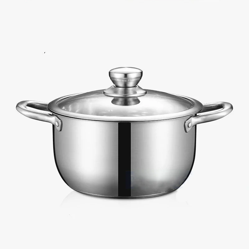 Молоковарка из нержавеющей стали суповая кастрюля 16 см 18 маленькая с трехслойным