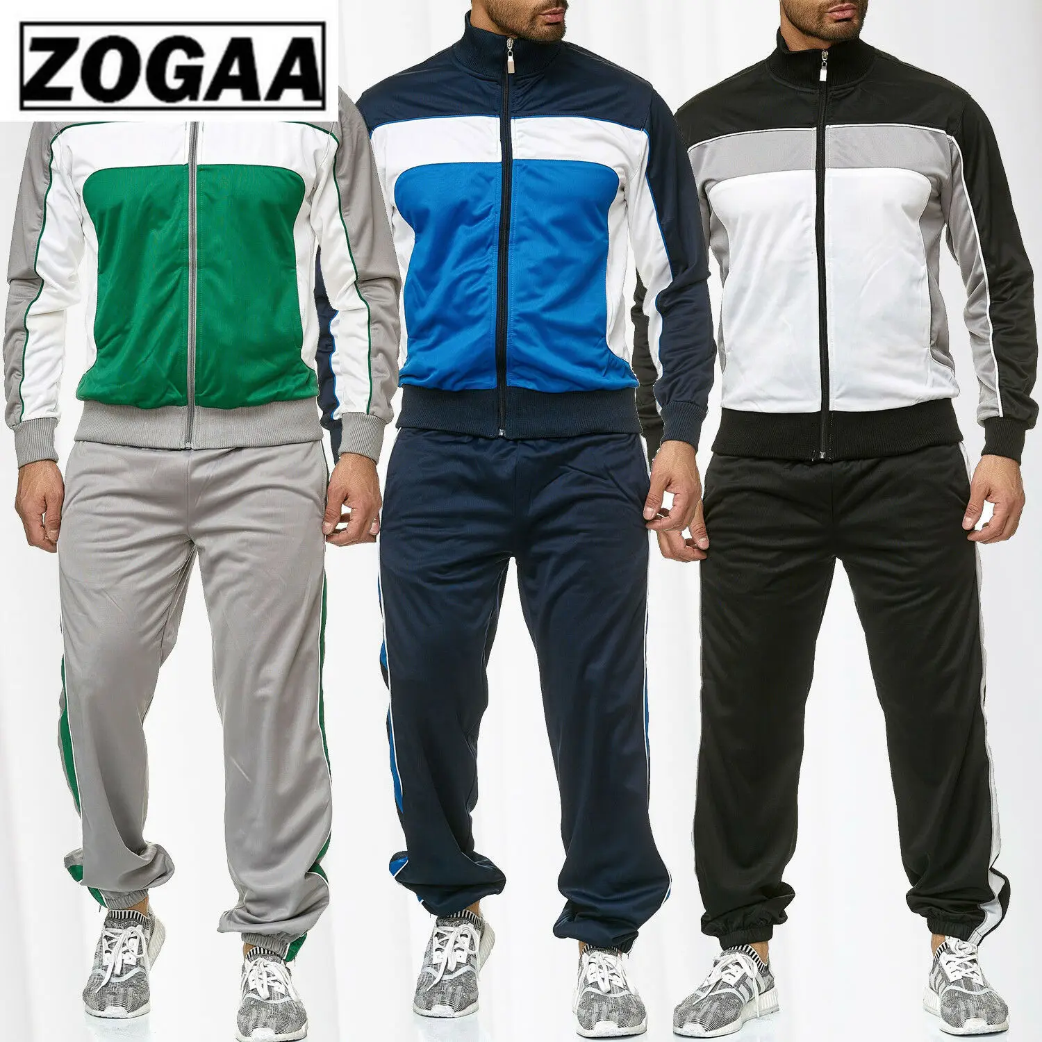 ZOGAA 2019 Весенний новый мужской спортивный костюм Повседневный строченный уличный