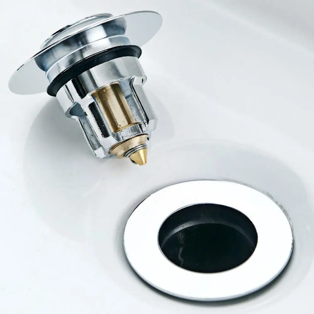Universal Basin up Drain Filter Metal Bounce Core Push-type Bath Tool Kitchen Build-in Dropship Deodorant Stopper Strainer Z3P7 |