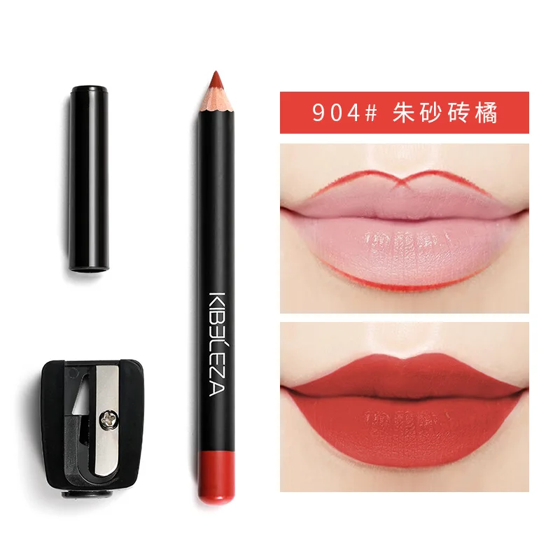 

Lip Liner Waterproof Sweat Proof Long Lasting No Decolor Matte Line Lipstick Pen Genuine Lip Profiler Pencil Makeup Coloured Set