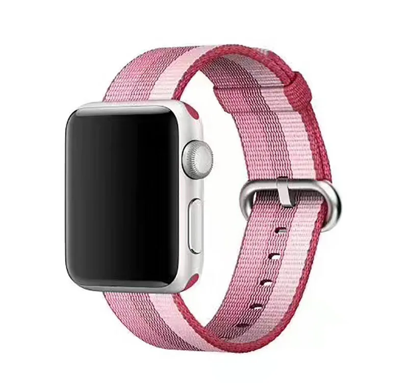44 мм ремешок для apple watch series 5 4 3 2 1 тканый нейлоновый ремешок для iWatch 40 мм 38 мм узор Классическая пряжка