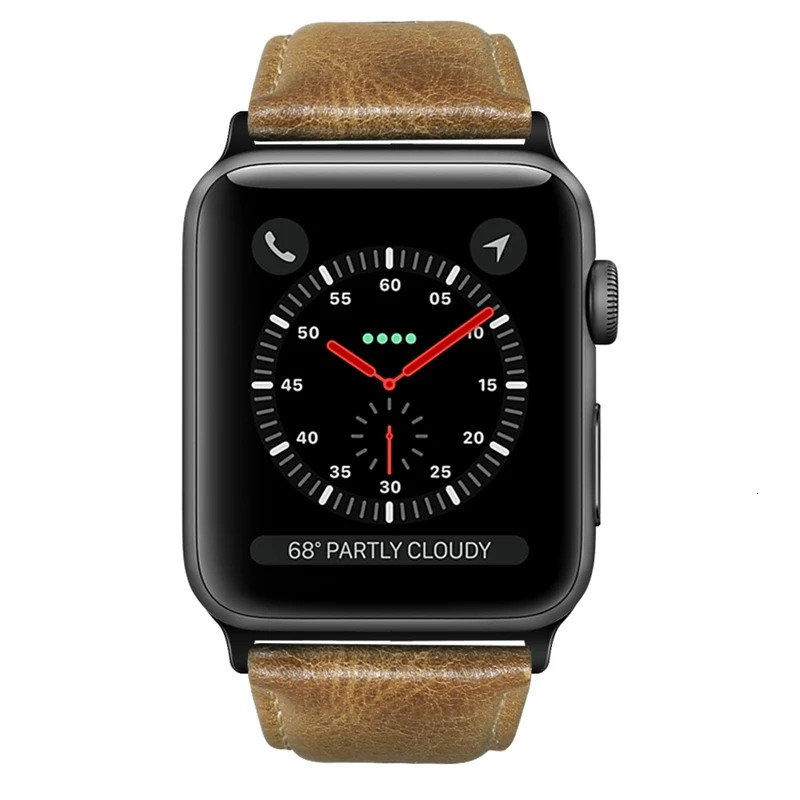 Винтажный ремешок из воловьей кожи для Apple Watch 44 мм 40 мм 42 мм 38 мм браслет iwatch 5 4 3 2 1 браслет с текстурой Crazy Horse