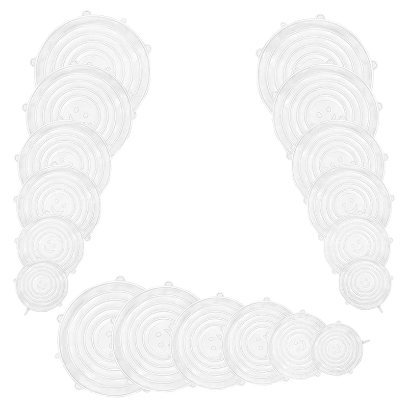 

Набор эластичных крышек для микроволновки и холодильника, 18 шт.