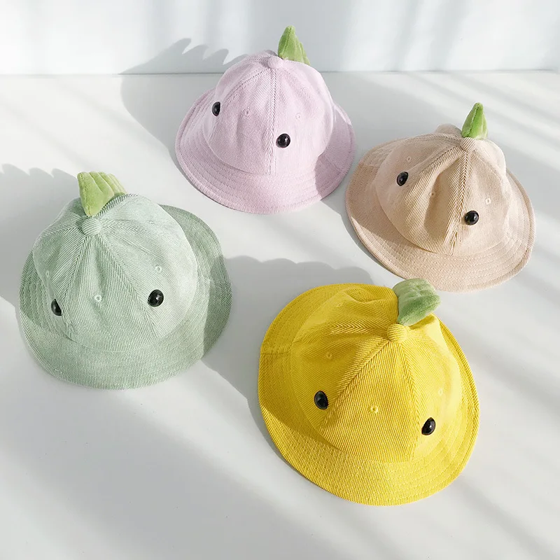 Новинка 2020 весенне-летняя детская шапка Вельветовая шляпа в рыбацком стиле милая