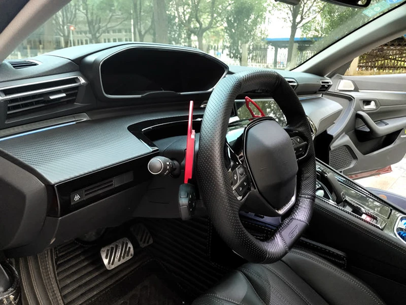 Для peugeot 508 Allure SW GT автомобильный Стайлинг интерьер алюминиевый сплав рулевое колесо сдвиг весло крышка наклейка отделка