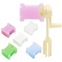 lmdz cross stitch craft accessories plastic craft thread bobbins embroidery floss winder mixed color winding board for storage
