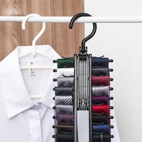 large capacity hook and tie storage clip storage clip multi layer scarf scarf belt hanger deformable 20 row display rack