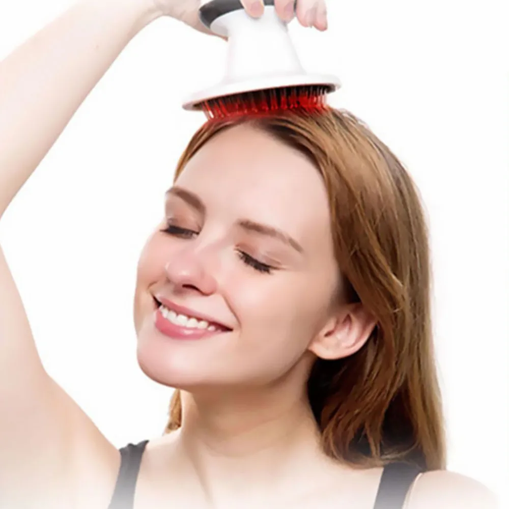 

1PC Electric Head Comb Relieve Head Fatigue Comb (White)