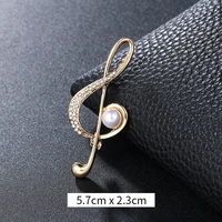 korean fashion high end luxury brooch creative note brooch dress brooch accessories female music symbol