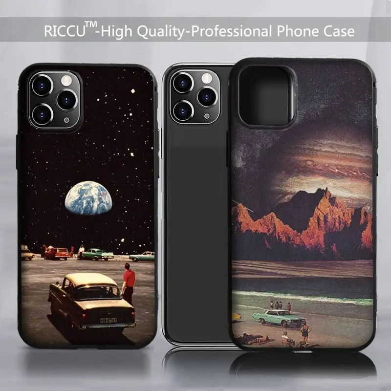 

Sun moon earth Phone Case For iphone 11 12 Pro 11 Pro Max X XR XS MAX 7 8 plus 6s plus 5s 2020 se Cover