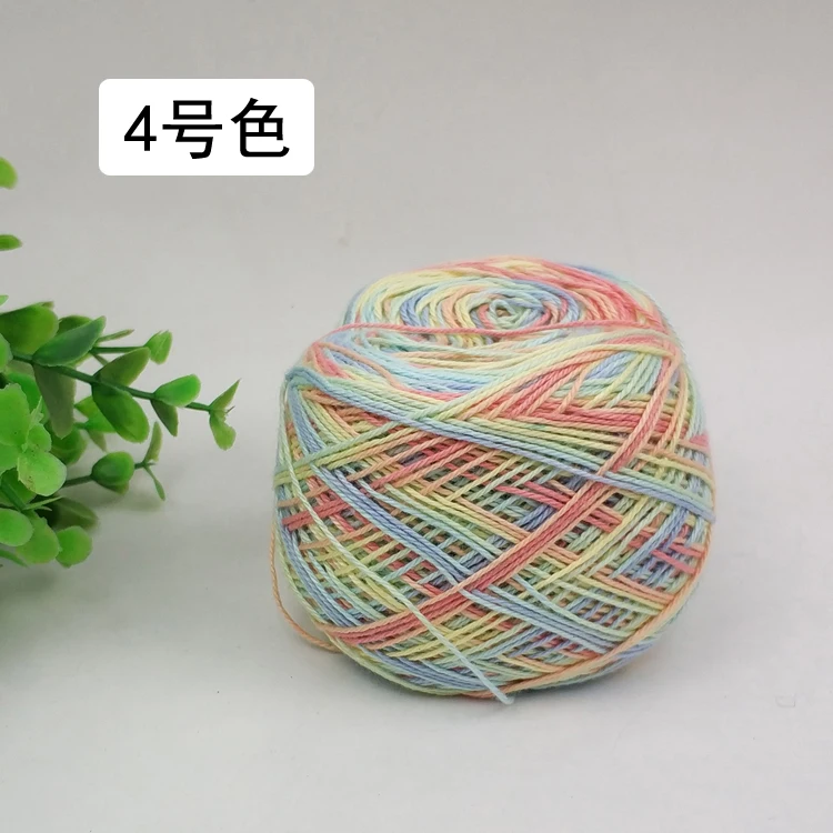 Мягкая пряжа из чистого хлопка 100 г в цвете натуральная яркость для вязальных