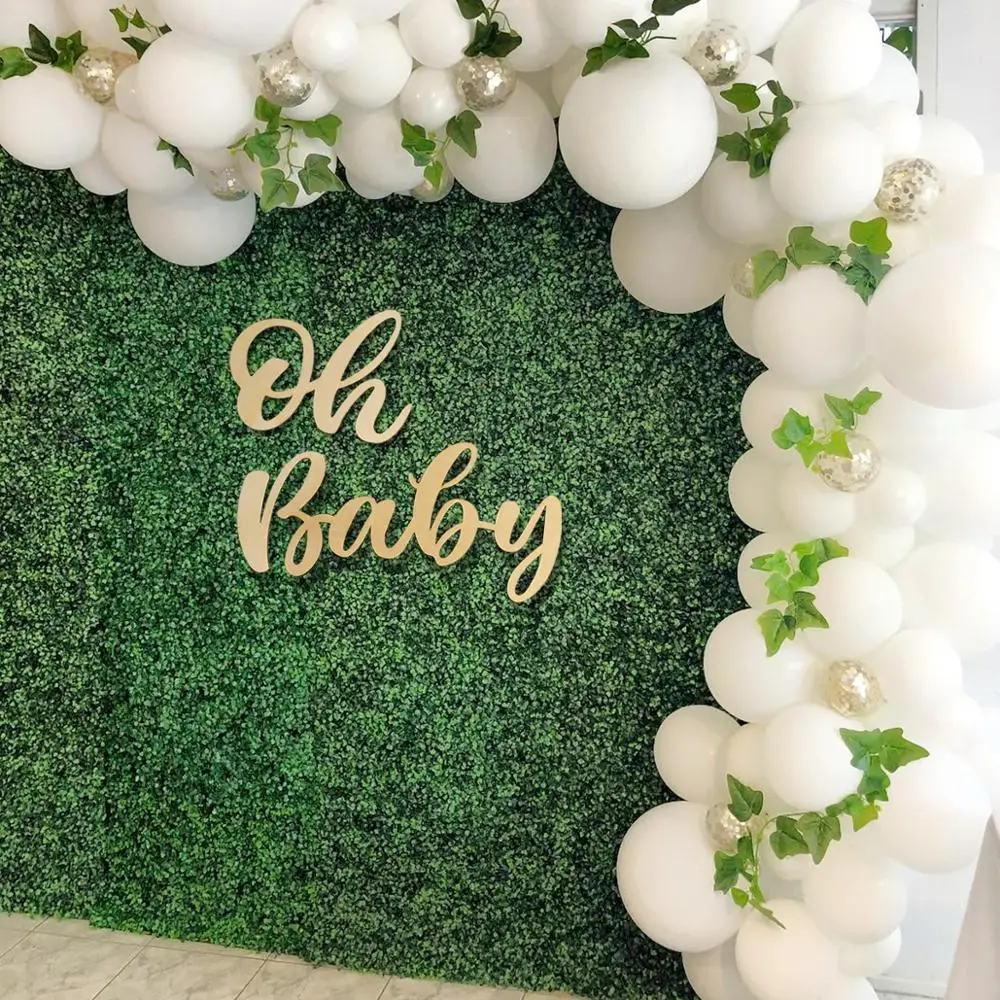 Fengrise с надписью Oh Baby деревянная Наклейка на стену Shower мальчик девочка Декор 1st